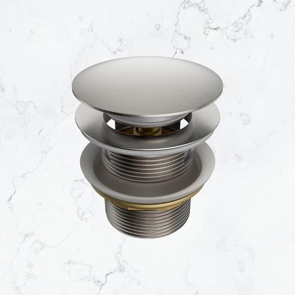 Nero 40mm Pop Up Bath Waste with Overflow Brushed Nickel