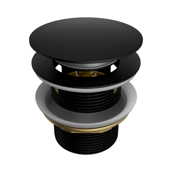 Nero Pop Up Bath Waste 40mm With Overflow Matte Black