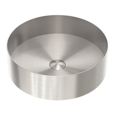 Opal Round 400mm Stainless Steel Basin Brushed Nickel