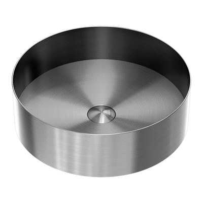Opal Round 400mm Stainless Steel Basin Graphite