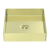 Nero Opal Square 400mm Stainless Steel Basin Brushed Gold