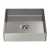 Nero Opal Square 400mm Stainless Steel Basin Brushed Nickel