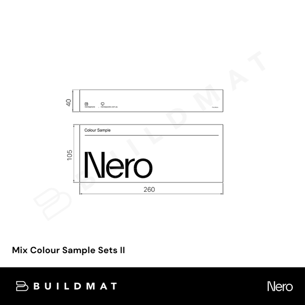 Nero Mix Colour Sample Sets II
