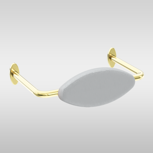 Nero Mecca Care DDA Toilet Backrest Brushed Gold