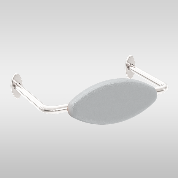 Nero Mecca Care DDA Toilet Backrest Brushed Nickel