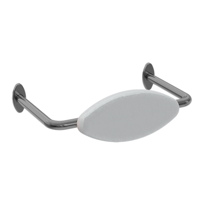 Mecca Care DDA Toilet Backrest Brushed Gunmetal