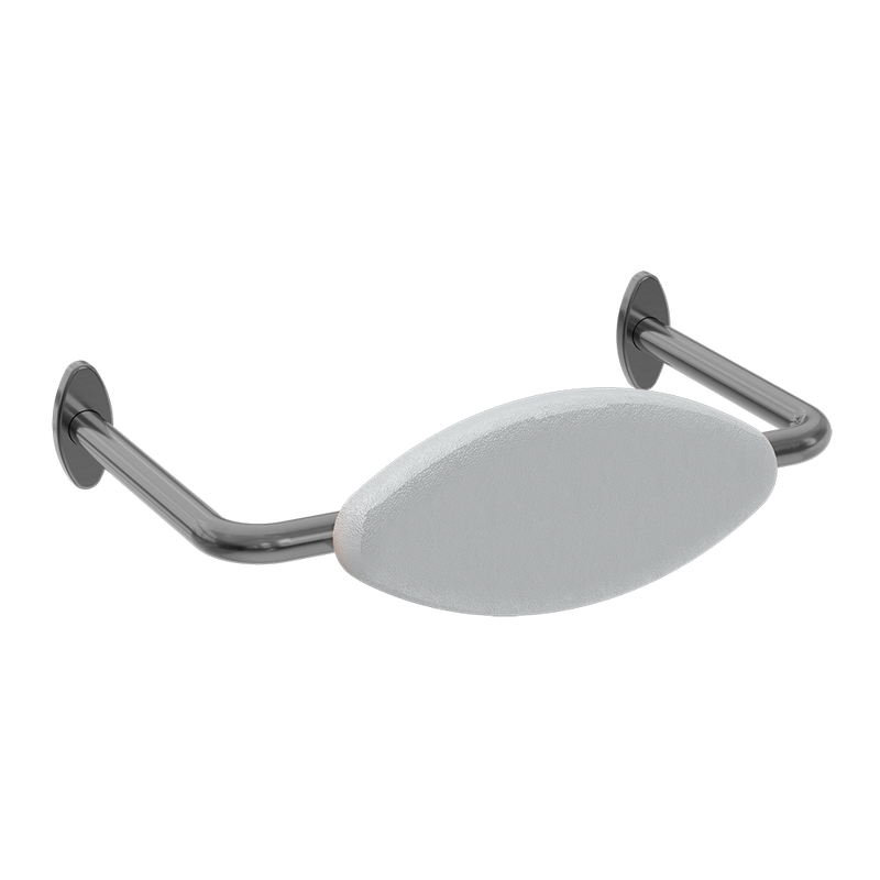Mecca Care DDA Toilet Backrest Brushed Gunmetal