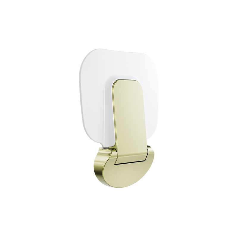 Mecca Care Shower Seat 400x330mm Brushed Gold
