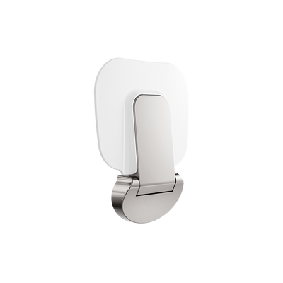 Nero Mecca Care Shower Seat 400x330mm Brushed Nickel