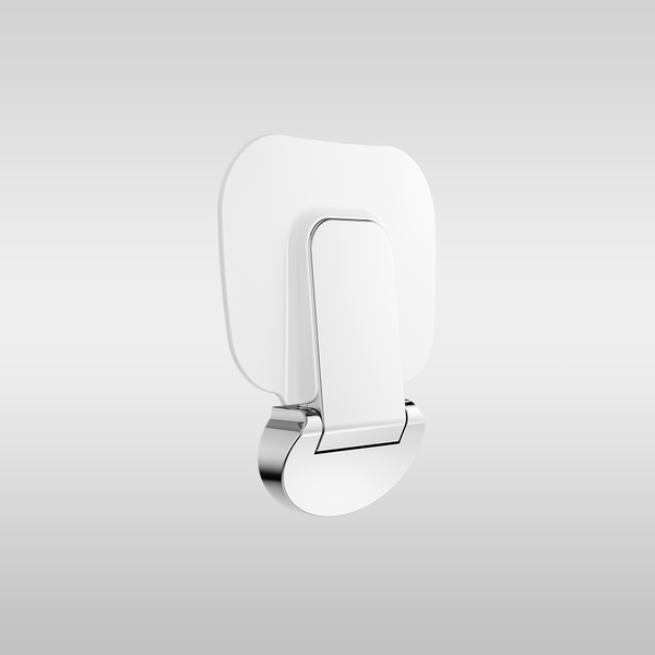 Nero Mecca Care Shower Seat 400x330mm Chrome