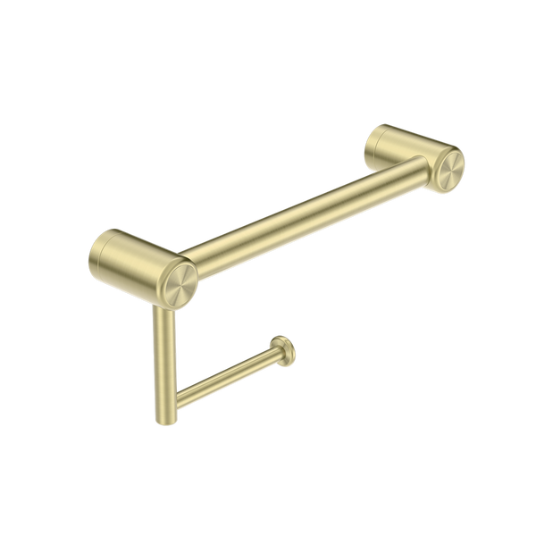 Nero Mecca Care 25mm Toilet Roll Rail 300mm Brushed Gold