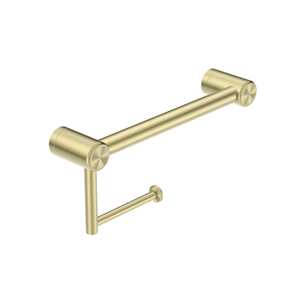 Mecca Care 25mm Toilet Roll Rail 300mm Brushed Gold