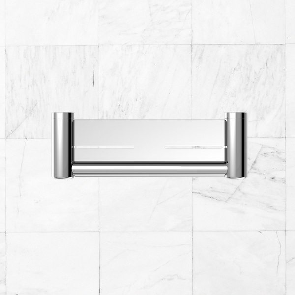 Nero Mecca Care 25mm Grab Rail with Shelf 300mm Chrome