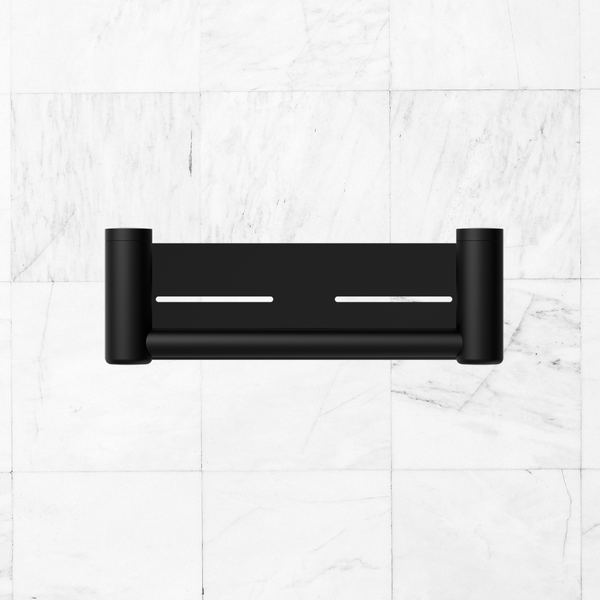 Nero Mecca Care 25mm Grab Rail with Shelf 300mm Matte Black