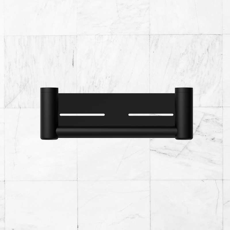 Mecca Care 25mm Grab Rail with Shelf 300mm Matte Black