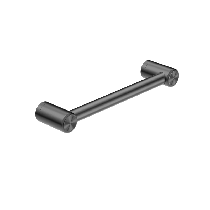 Mecca Care 25mm Grab Rail 300mm Brushed Gunmetal