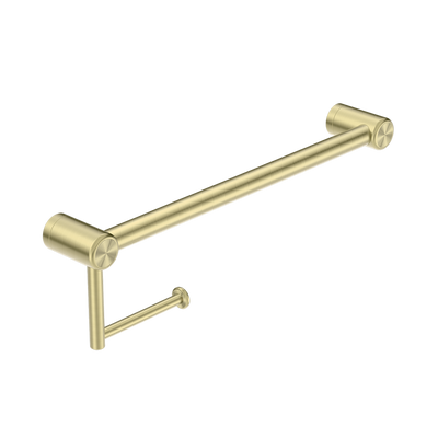 Mecca Care 25mm Toilet Roll Rail 450mm Brushed Gold