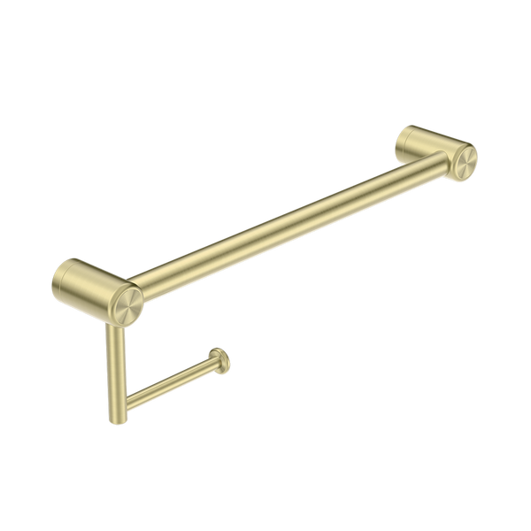 Nero Mecca Care 25mm Toilet Roll Rail 450mm Brushed Gold