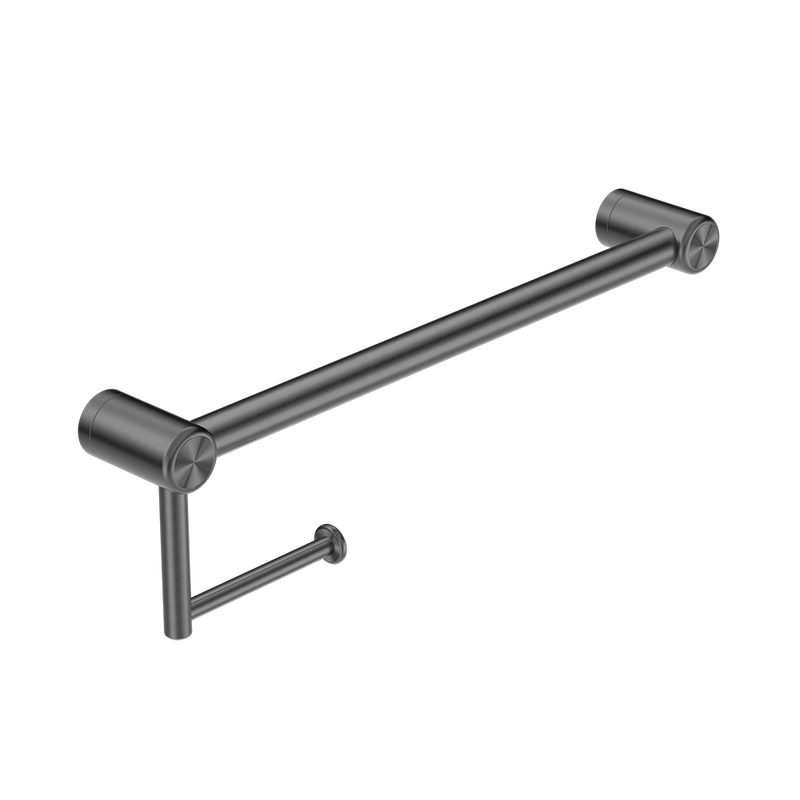 Mecca Care 25mm Toilet Roll Rail 450mm Brushed Gunmetal