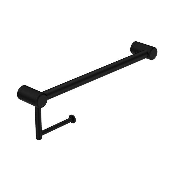 Nero Mecca Care 25mm Toilet Roll Rail 450mm Matte Black