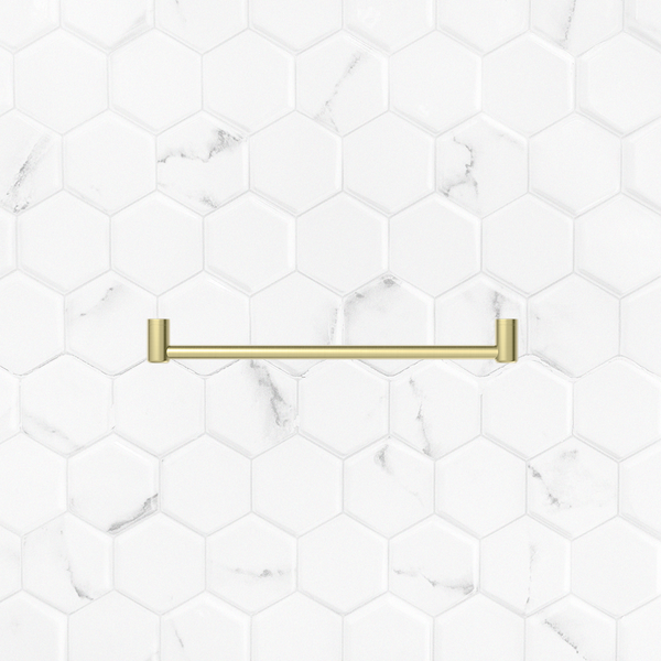 Nero Mecca Care 25mm Grab Rail 600mm Brushed Gold
