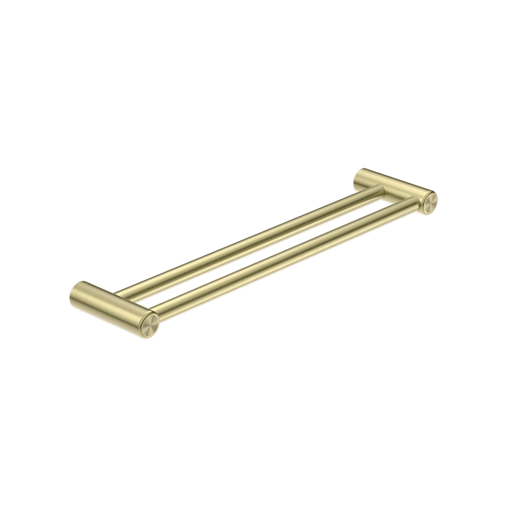 Mecca Care 25mm Double Towel Grab Rail 600mm Brushed Gold