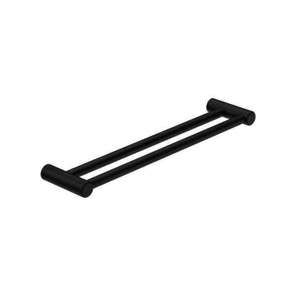 Nero Mecca Care 25mm Double Towel Grab Rail 600mm Matte Black