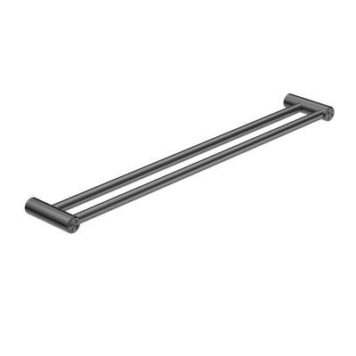 Mecca Care 25mm Double Towel Grab Rail 900mm Brushed Gunmetal