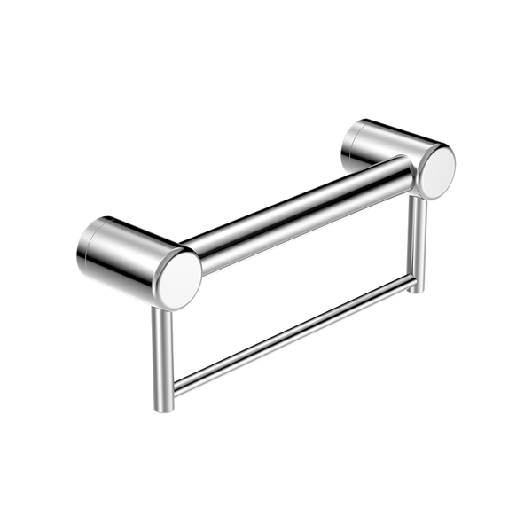 Nero Mecca Care 32mm Grab Rail with Towel Holder 300mm Chrome