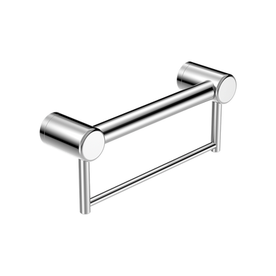 Mecca Care 32mm Grab Rail with Towel Holder 300mm Chrome