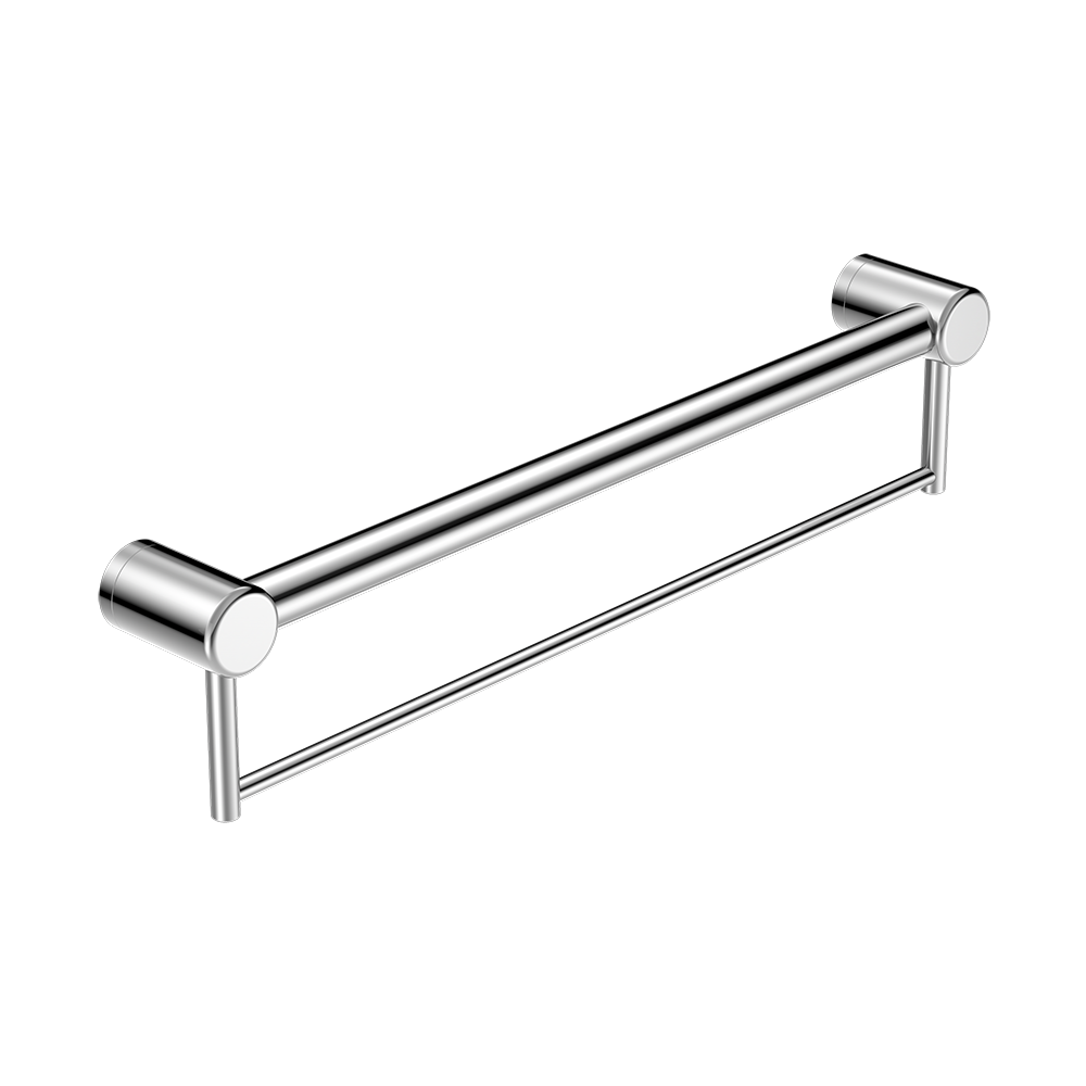 Mecca Care 32mm Grab Rail with Towel Holder 600mm Chrome