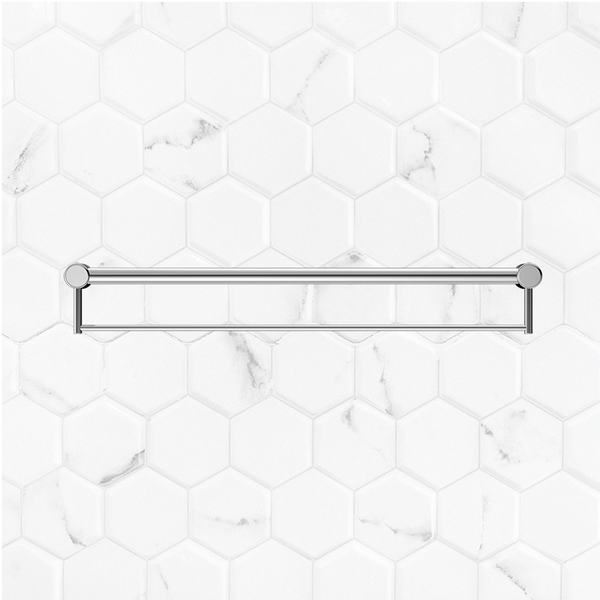 Nero Mecca Care 32mm Grab Rail with Towel Holder 900mm Chrome