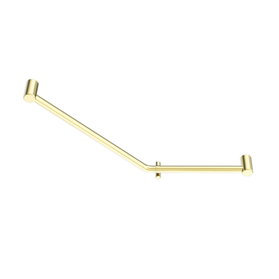 Mecca Care 32mm Ambulant 45 Degree Bent Tube Grab Rail 450x650mm Brushed Gold