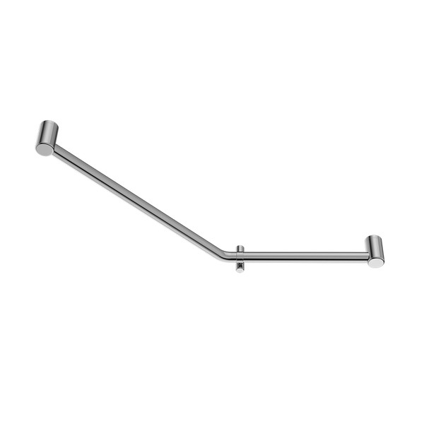 Nero Mecca Care 32mm Ambulant 45 Degree Bent Tube Grab Rail 450x650mm Chrome