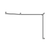 Mecca Care 32mm DDA Toilet Grab Rail Set 45 Degree Continuous 750x965x1025mm Chrome