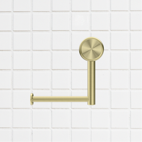 Nero Mecca Care Heavy Duty Toilet Roll Holder Brushed Gold