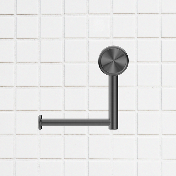 Nero Mecca Care Heavy Duty Toilet Roll Holder Brushed Gunmetal