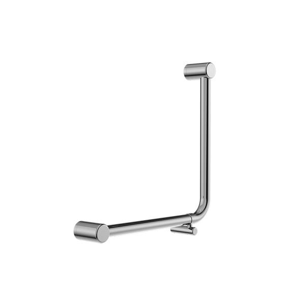 Nero Mecca Care 32mm Ambulant 90 Degree Bent Tube Grab Rail 450x450mm Chrome