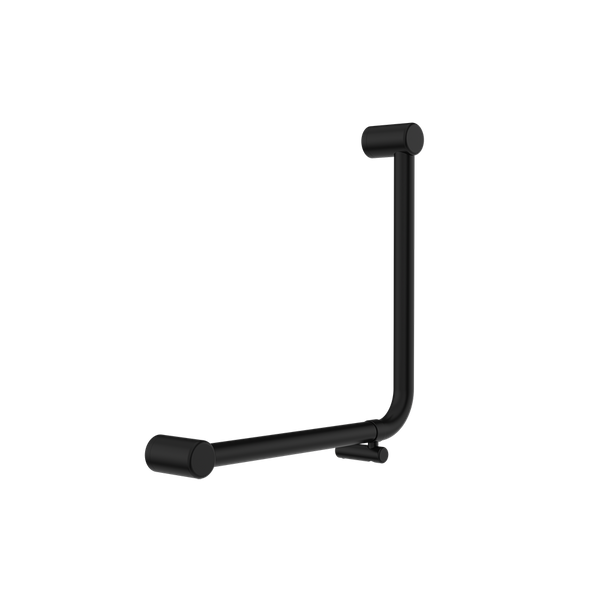 Nero Mecca Care 32mm Ambulant 90 Degree Bent Tube Grab Rail 450x450mm Matte Black
