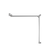 Mecca Care 32mm DDA Toilet Grab Rail Set 90 Degree Continuous 600x1065x1025mm Chrome