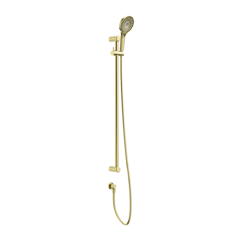 Mecca Care 25mm Grab Rail and Adjustable Shower Rail Set 900mm Brushed Gold