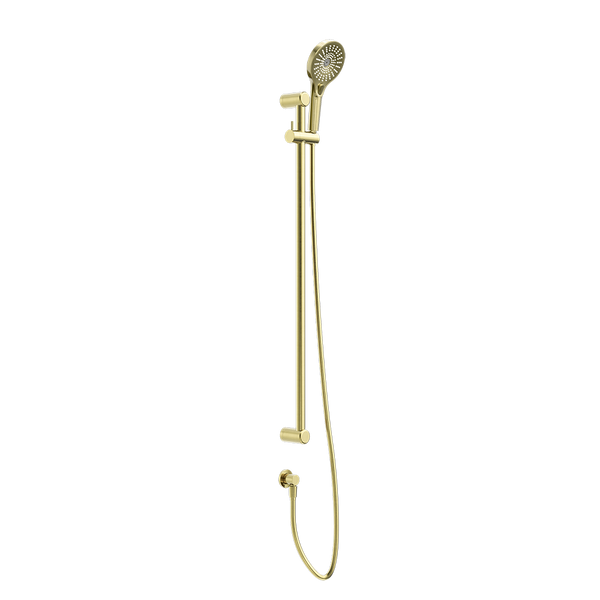 Nero Mecca Care 25mm Grab Rail and Adjustable Shower Rail Set 900mm Brushed Gold