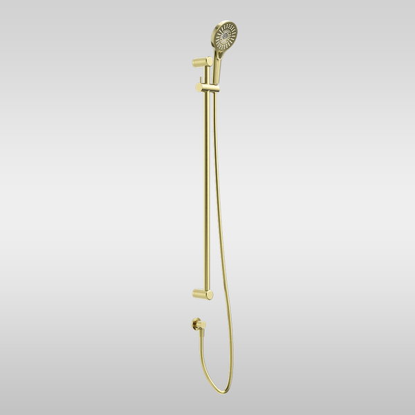 Nero Mecca Care 25mm Grab Rail and Adjustable Shower Rail Set 900mm Brushed Gold