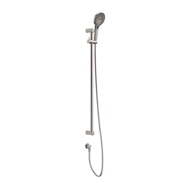 Nero Mecca Care 25mm Grab Rail and Adjustable Shower Rail Set 900mm Brushed Nickel