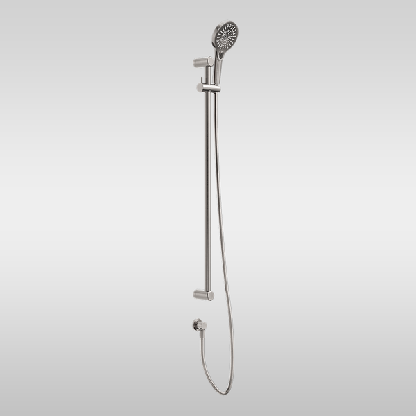 Nero Mecca Care 25mm Grab Rail and Adjustable Shower Rail Set 900mm Brushed Nickel