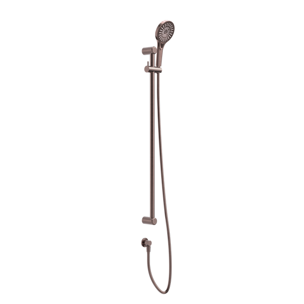 Nero Mecca Care 25mm Grab Rail And Adjustable Shower Rail Set 900mm Brushed Bronze