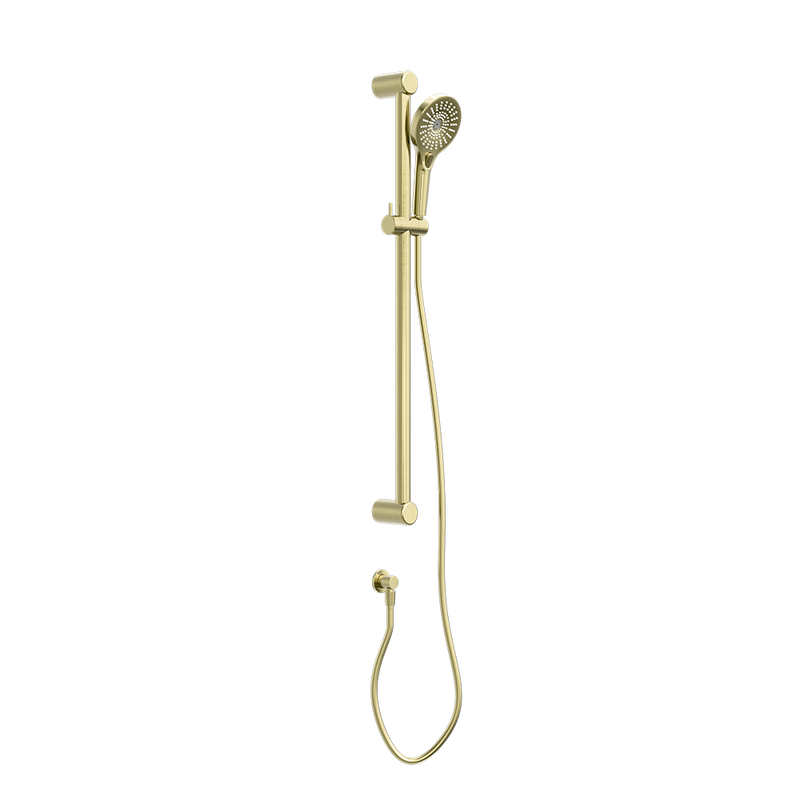 Mecca Care 32mm Grab Rail and Adjustable Shower Rail Set 900mm Brushed Gold