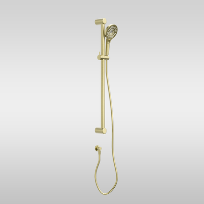 Mecca Care 32mm Grab Rail and Adjustable Shower Rail Set 900mm Brushed Gold