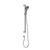 Mecca Care 32mm Grab Rail and Adjustable Shower Rail Set 900mm Chrome