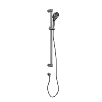 Nero Mecca Care 32mm Grab Rail and Adjustable Shower Rail Set 900mm Brushed Gunmetal